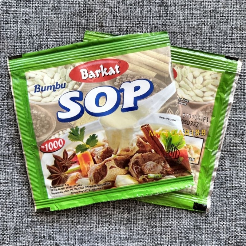 

BUMBU SOP Padang Barkat 5gr asli khas Minang