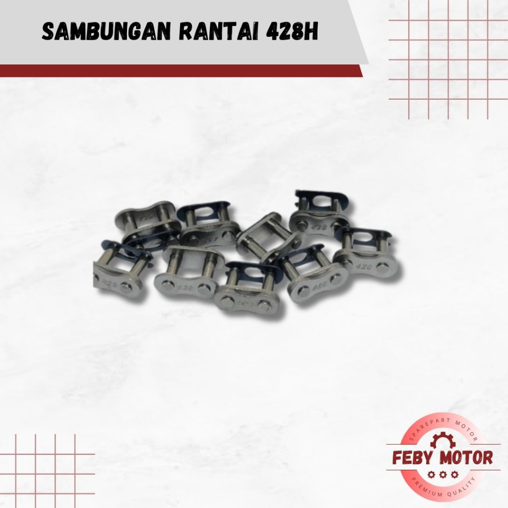 Sambungan Rantai 428H || Samabungan Penyambung Rantai Motor Ukuran 428H