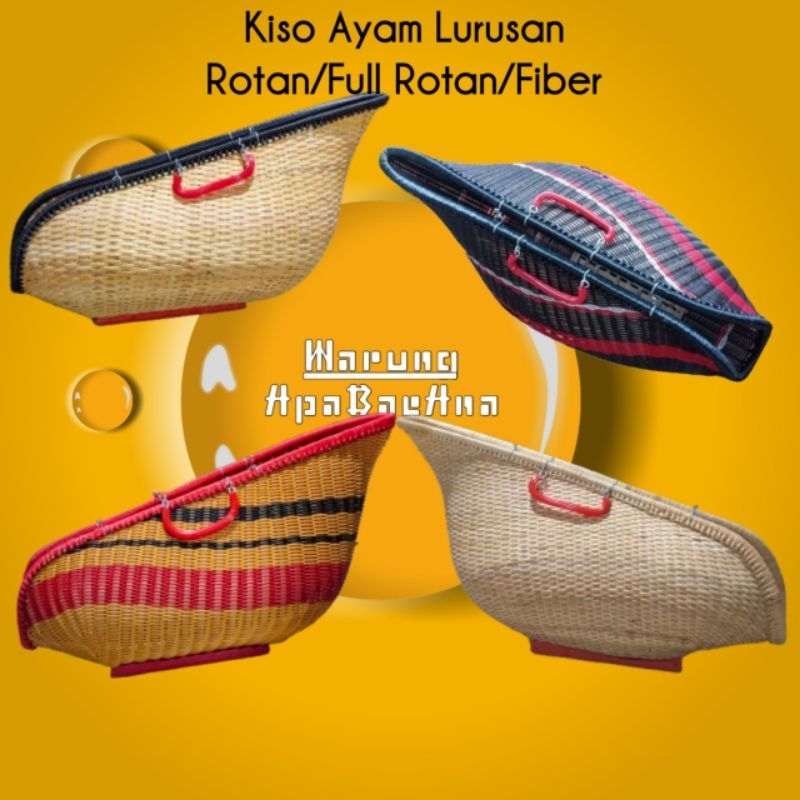 Kiso Ayam Bangkok Bahan Rotan/Fiber/Full Rotan Tas ayam Kisa Ayam