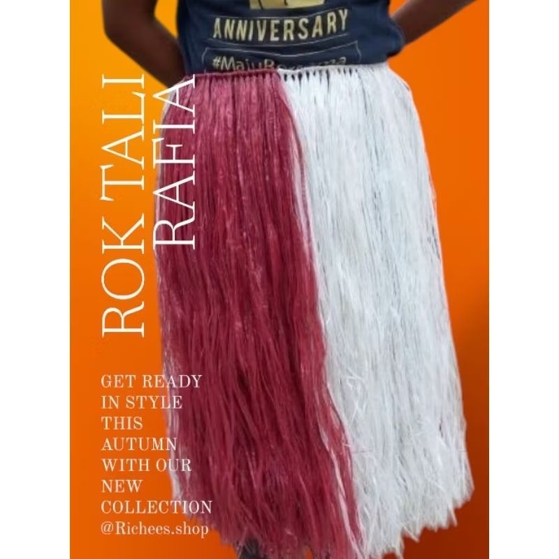 ROK MERAH PUTIH TALI RAFIA
