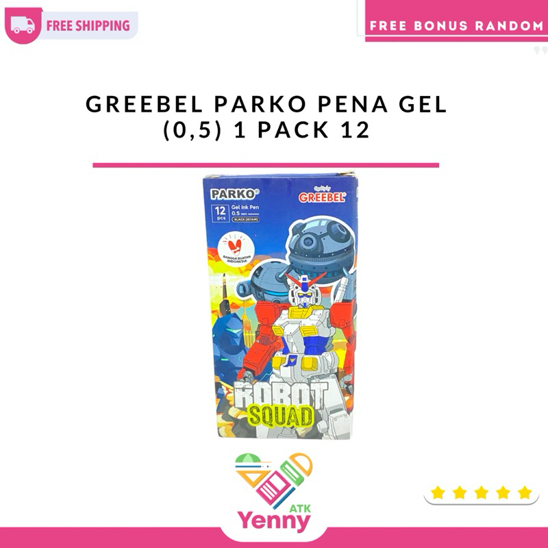 

Pulpen Gel Greebel Parko (0,5) | Pulpen Gel Greebel 1 Pack 12 | Greebel Gel Pen Parko