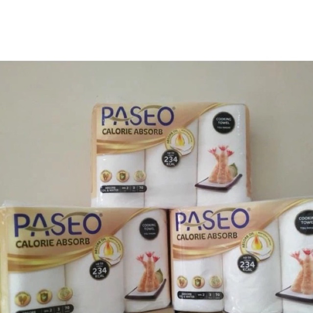 

Tissue Kitchen Paseo Towel Calorie Absorb / PASEO COOKING TOWEL CALORIES ABSORB OIL/ Tisu Tissue paseo kitchen towel 3 roll 70 s- PASEO CALORIE ABSORB harga 1 pack 3 pcs