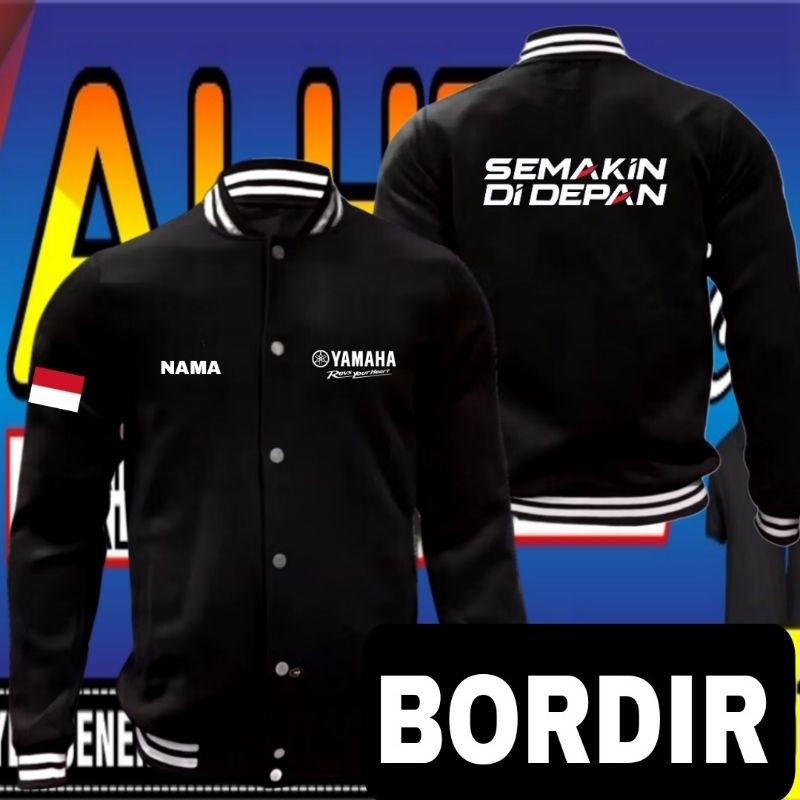 jaket bordir Yamaha jaket Yamaha jaket baseball Yamaha jaket varsity Yamaha jaket seragam Yamaha jak