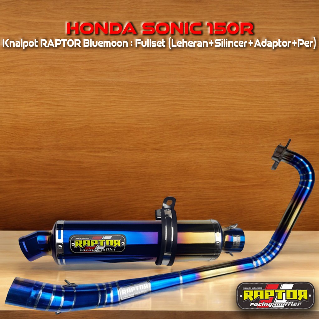 RAPTOR Knalpot Racing Honda Sonic 150R - Bluemoon