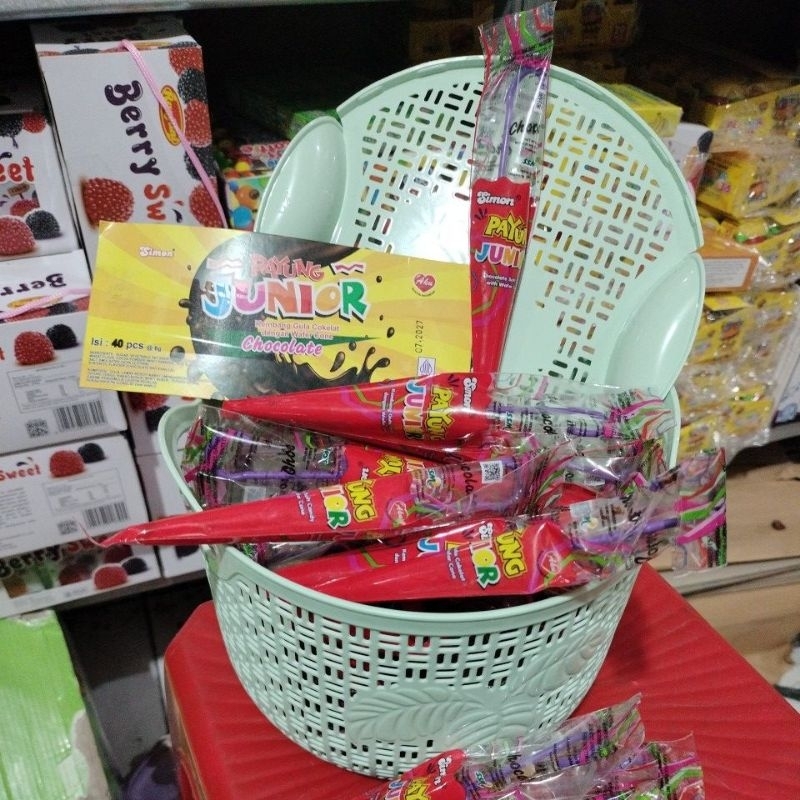 

COKLAT PAYUNG JUNIOR HARGA 1 KERANJANG 40 pcs