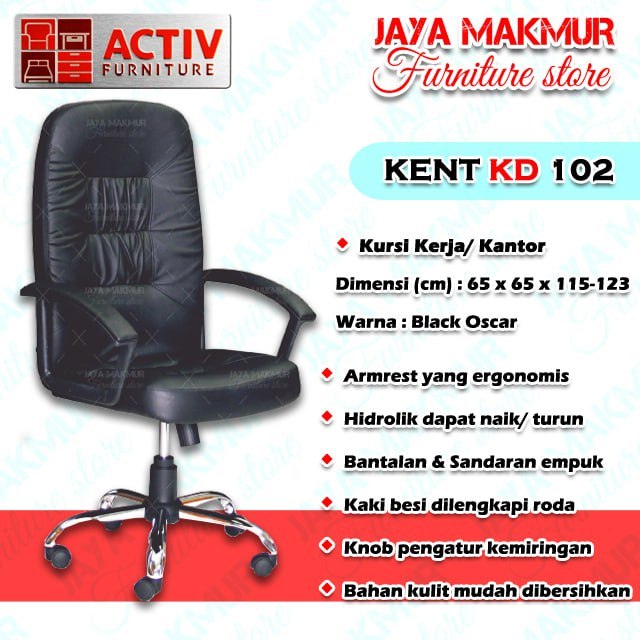(JM) Kursi Kantor/ Kerja/ Direktur - Kent KD 102 Activ