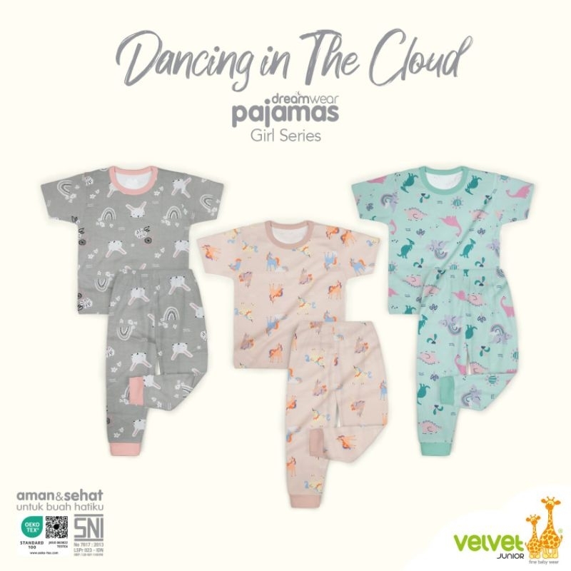 Velvet Junior | Setelan Pendek Panjang DW girl series