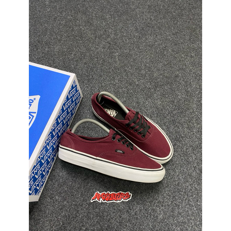 Vans Authentic Maroon Size 40 Original Second