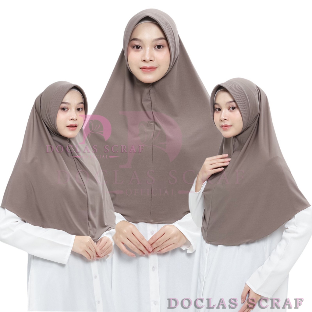 Bergo Hamidah Instan Jersey Spandek Premium Ukuran M // Bergo Sport Jersey Spandek // Hijab Instan