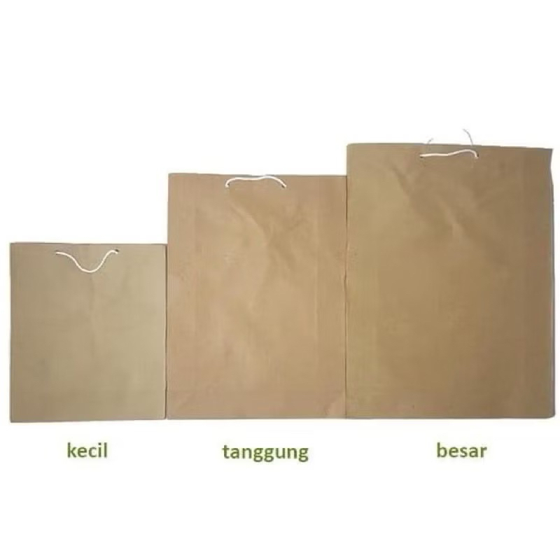 PAPER BAG COKELAT POLOS PAPER BAG KERTAS POLOS