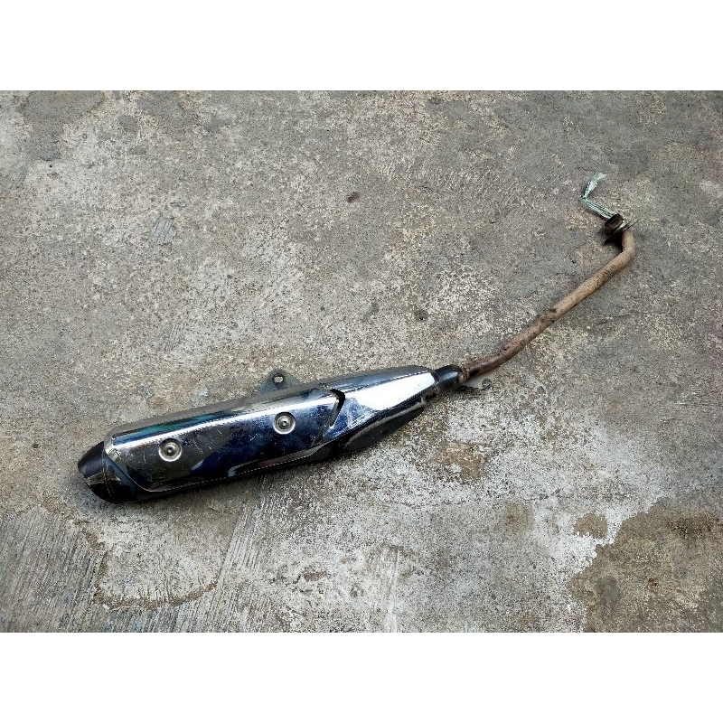Kenalpot Knalpot Muffler Mufler Honda Supra X 125 Helm In Original Bekas Copotan Motor Second 2nd C7
