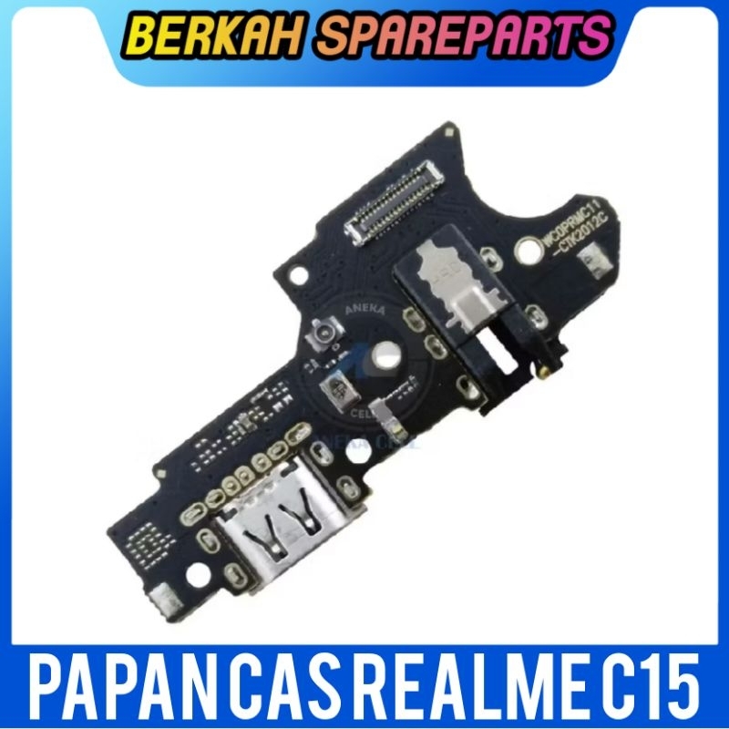 FLEXIBLE CHARGER PAPAN CAS REALME C15 / FLEXIBEL CHARGER REALME C15 PLUG IN MIC ORIGINAL