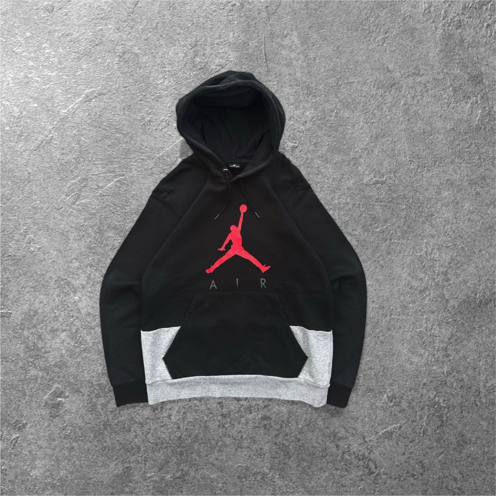 Jaket Pullover Hoodie Air Jordan Sweatshirt Jumpman Center Logo Second Original 100%