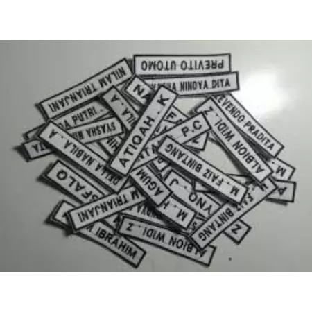 Papan Nama Bordir Custom/ Name Tag Untuk sekolah