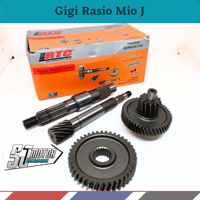 Gir Gigi Gear Rasio Gardan Set Assy RTC Mio J Fino FI Mio GT X Ride 115 Soul GT 115