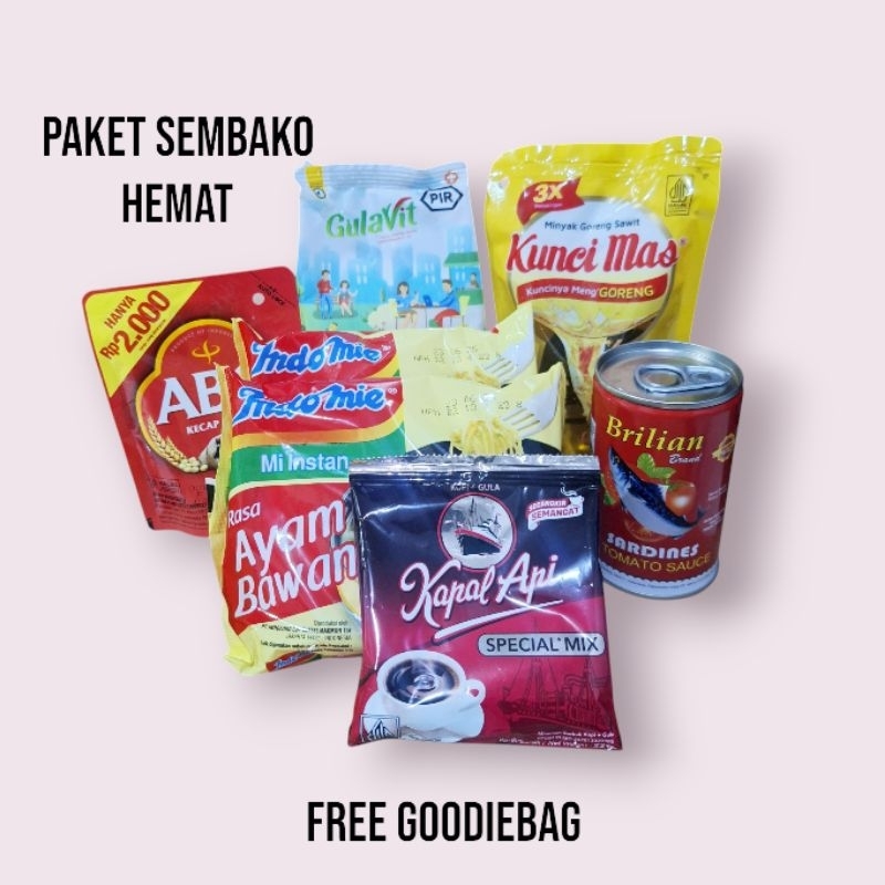 

Paket Sembako berbagi hemat... free goodiebag