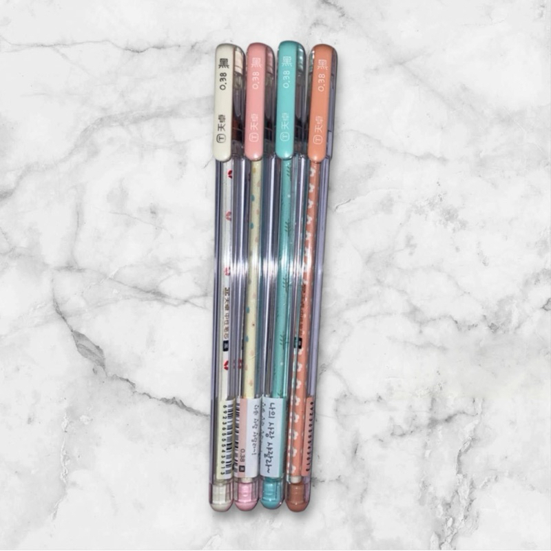 

gel pen (0.38mm) (4pcs)