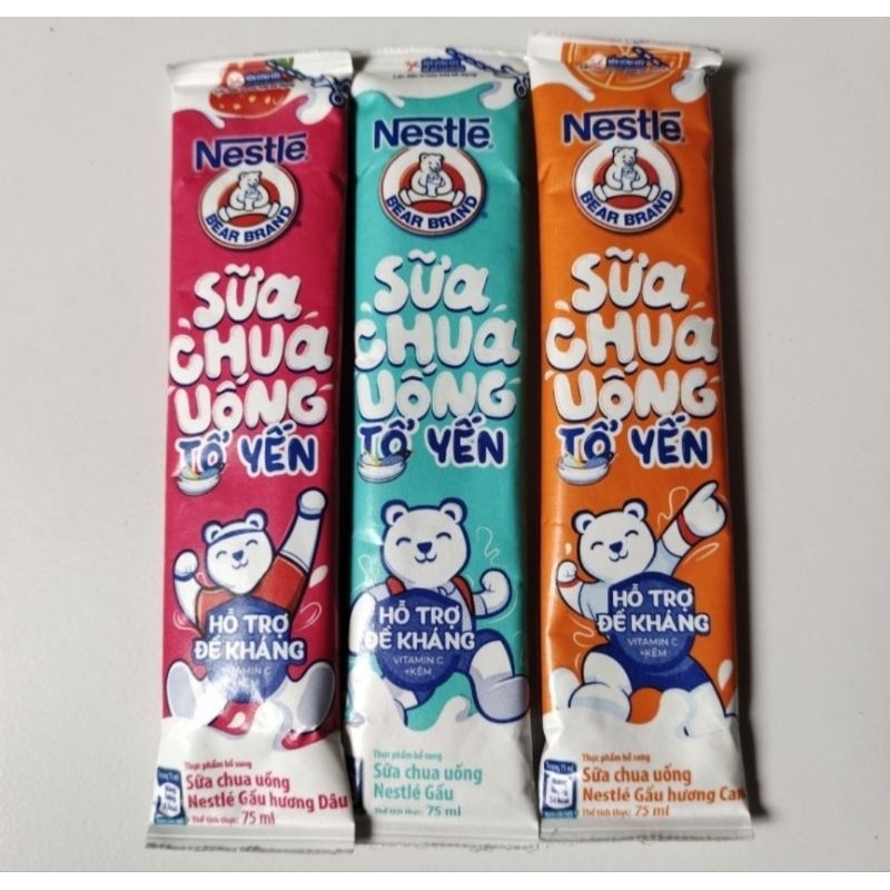 

Bear Brand Yogurt / Minuman Yogurt Vietnam Nestle / Yogurt Vietnam / Jajanan unik Vietnam