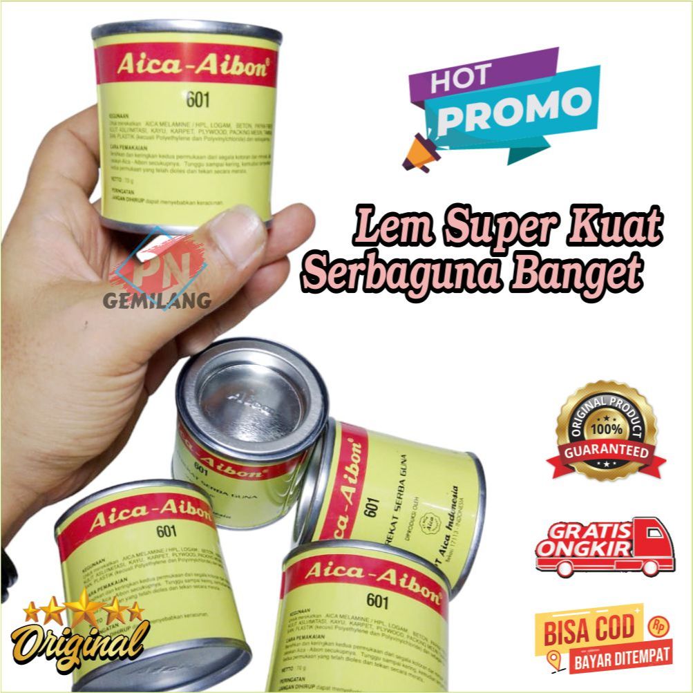 

LEM AICA AIBON KALENG ORIGINAL / LEM AIBON 70 GRAM / LEM PEREKAT SERBAGUNA & KUAT HARGA 1 PCS