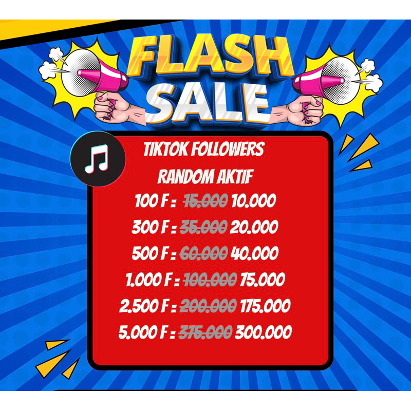 Followers Tiktok Random Aktif