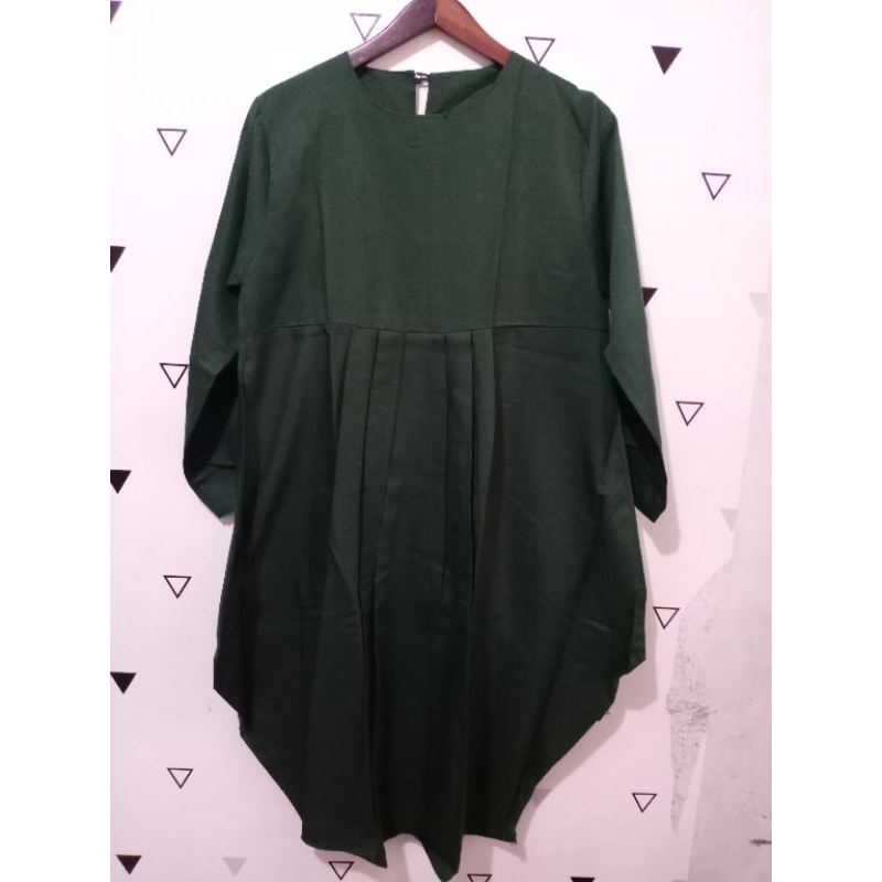 Tunik Hijau Botol Preloved