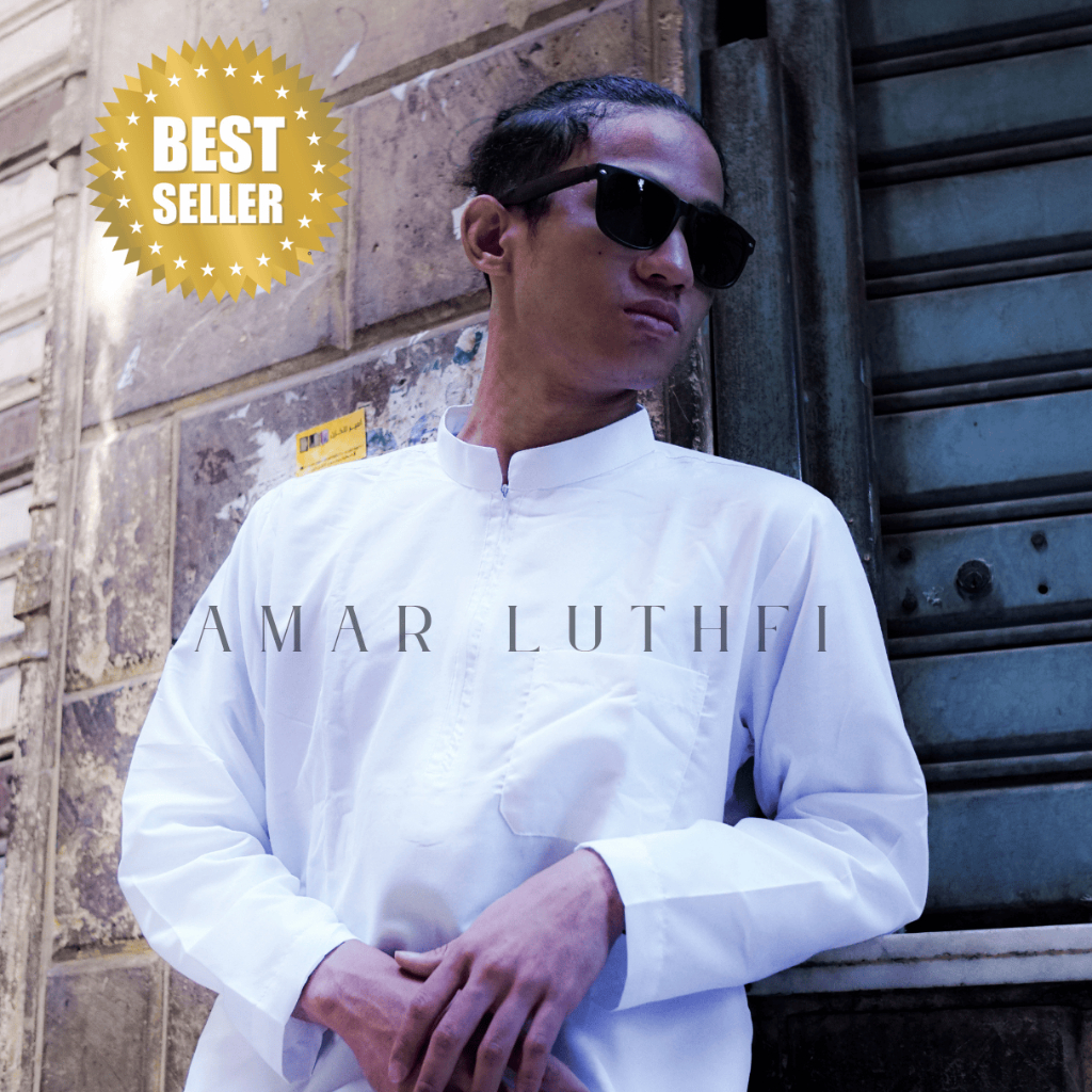 Jubah Pria Polos Resleting Gamis Premium Pria Muslim Bahan Katun Adem.