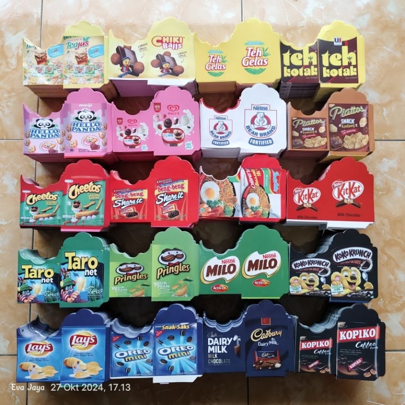 

[1000 lembar] Amplop Medium Motif Snack 2025