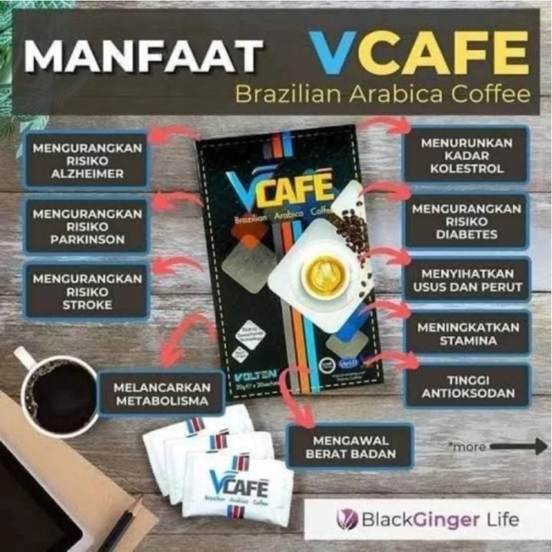 

Kopi Volten VCafe - Brazilian Arabica Coffee - Isi 20 Sachet