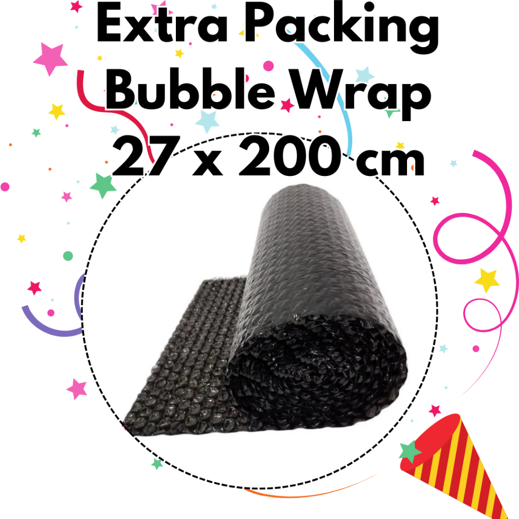 

Jual Extra Bubble Wrap ukuran 27 x 200 cm Warna Hitam