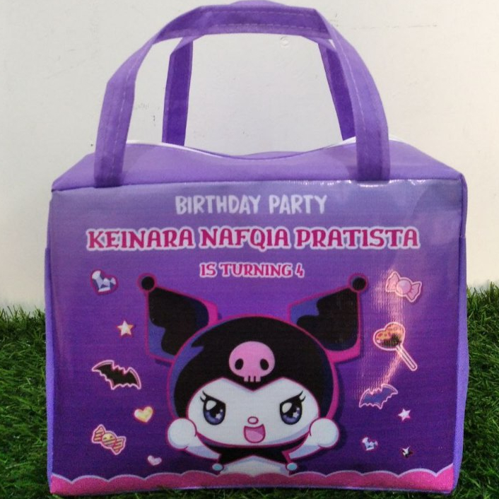 

tas kuromi /tas ulang tahun anak /tas souvenir ulang tahun /hampers /tas ulang tahun resleting