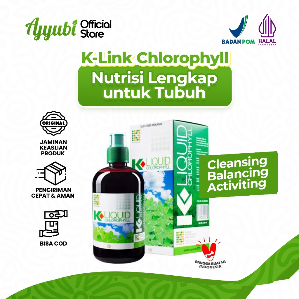 K-Liquid Chlorophyll 500 ml Klorofil K-Link Original Asli