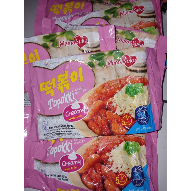 

topokki mamasuka creamy rasa cream