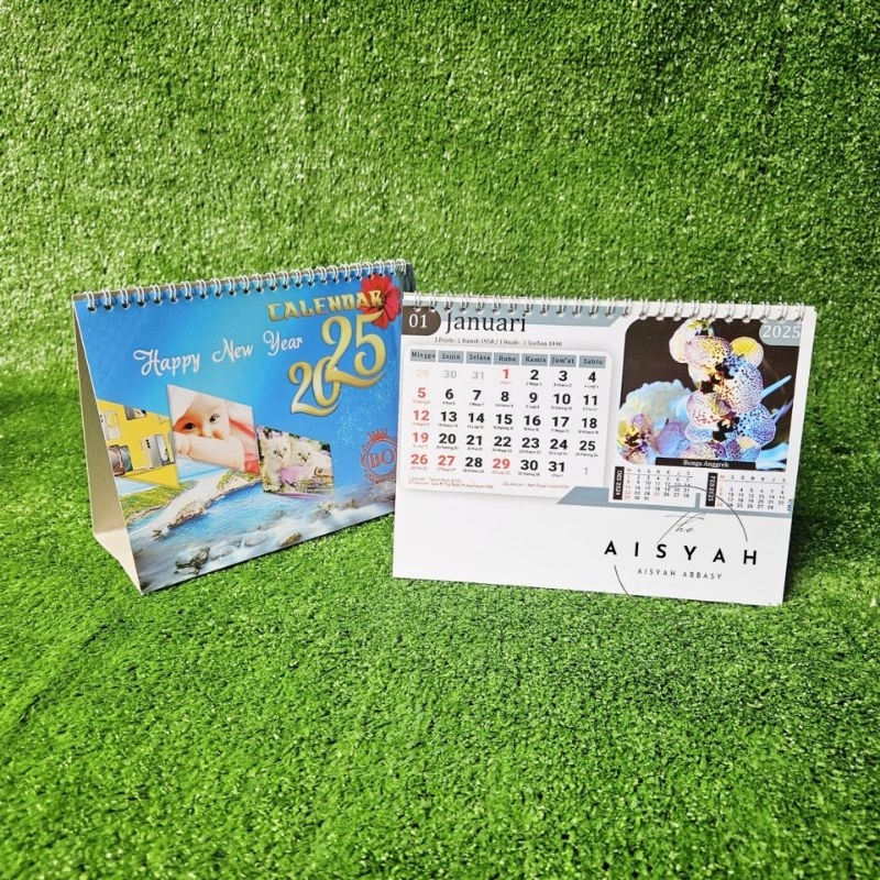 

kalender meja standar tahun 2025 km 14 Bo Bunga(terima castume cetak merek kalender)