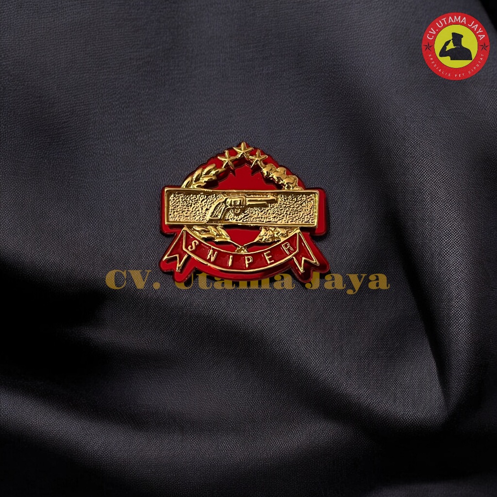 Pin Snipet Pendek |  Brivet Wing Sniper Pendek Polisi Polri
