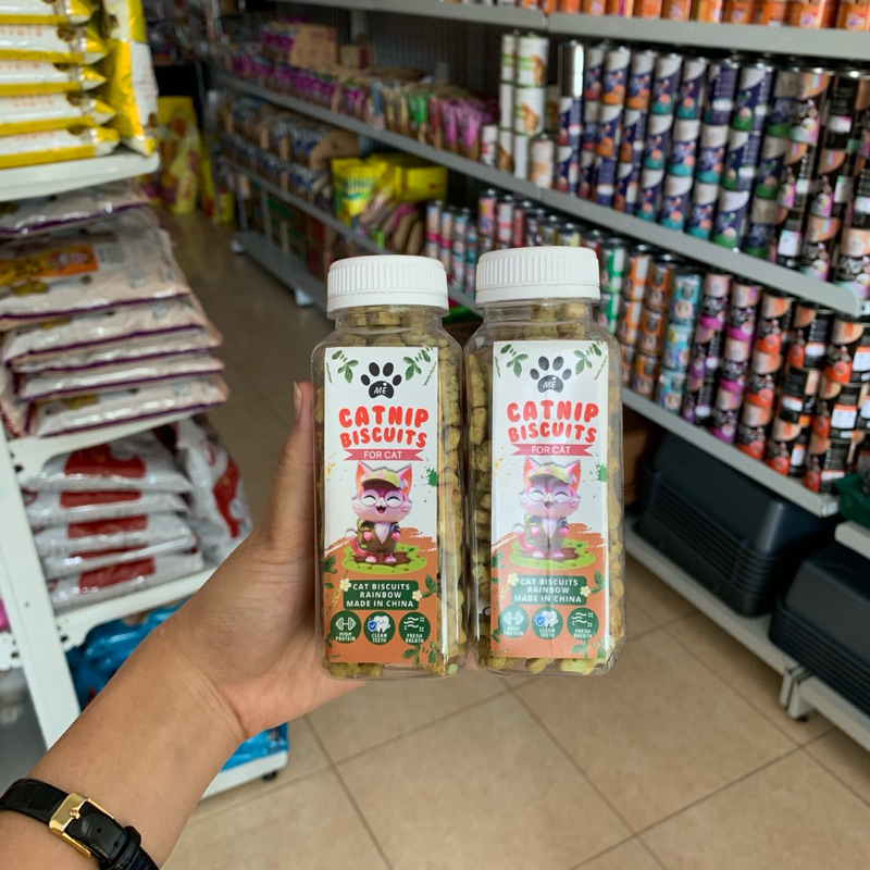 Catnip Biskuit Kucing Bottle 100Gram