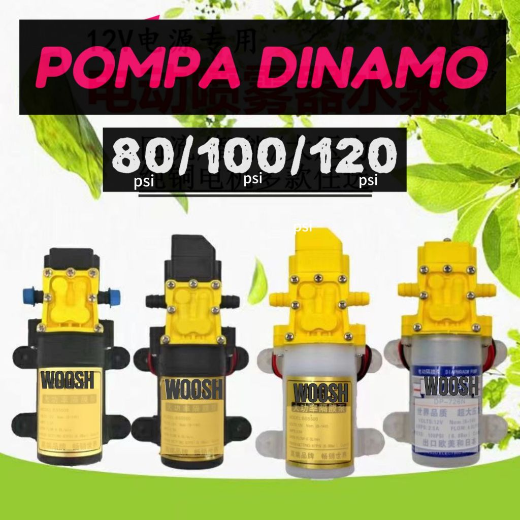 Dinamo pompa dc 12volt untuk semprot elektrik alat cuci motor dan cuci ac