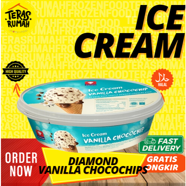 

DIAMOND ICE CREAM - VANILLA CHOCOCHIPS 700ML