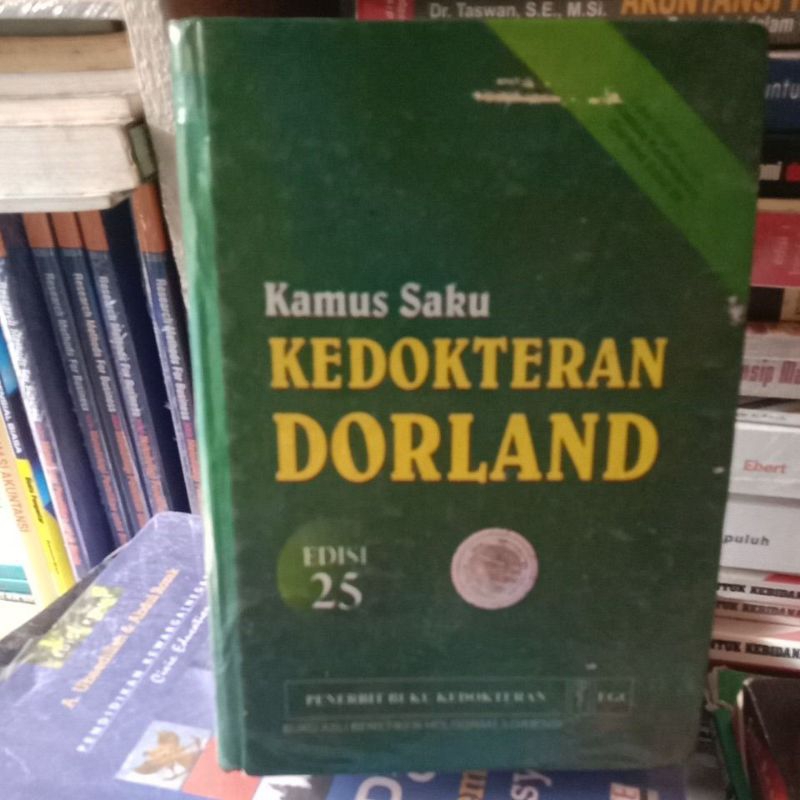 KAMUS SAKU KEDOKTERAN DORLAND, EDISI 25,BUKU ASLI BERSTIKER HOLOGRAM 3 DIMENSI, BUKU BEKAS