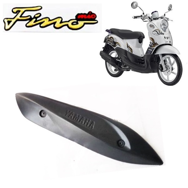 Tameng cover knalpot fino karbu Fino Lama