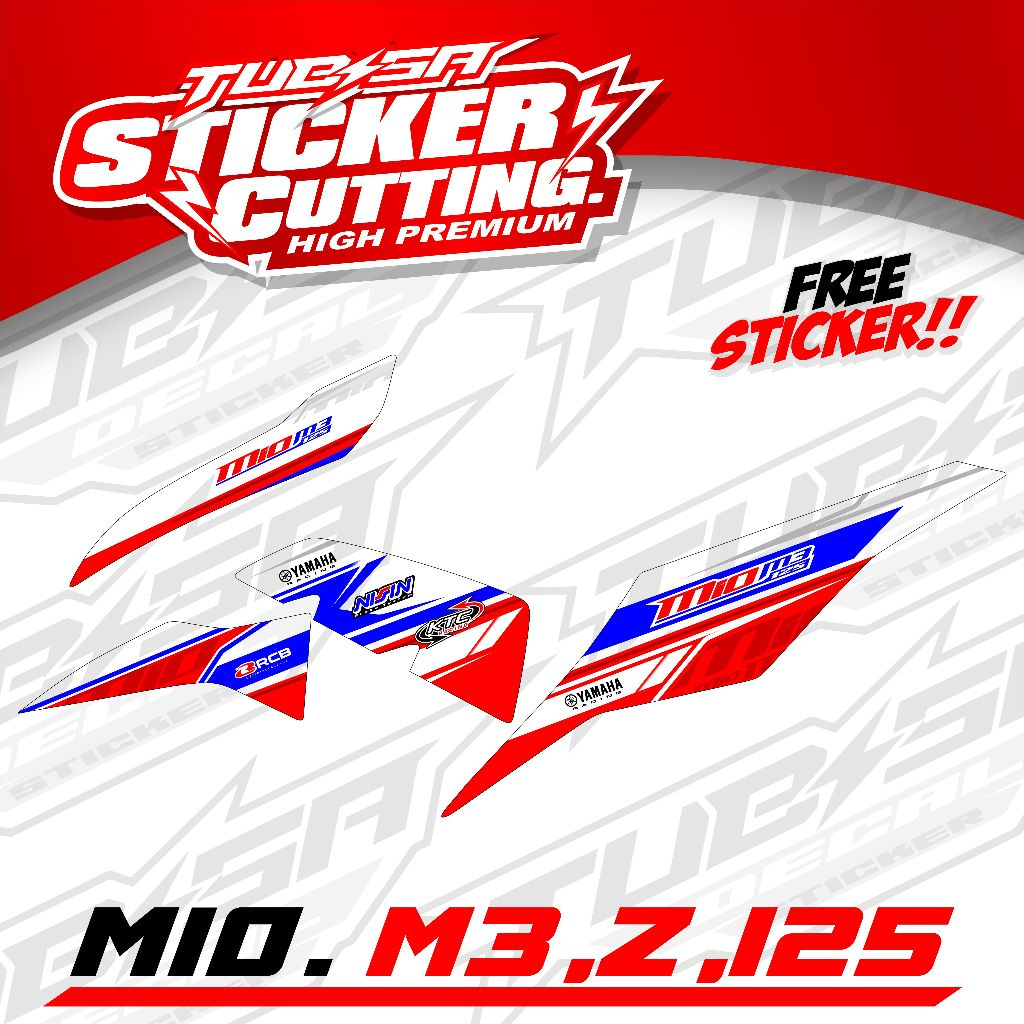 Stiker Transparan UV Mio M3 / Mio Z / Mio 125 Aksesoris Sepeda Motor Mio M3 Transparan Kode001