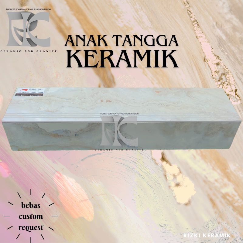 Granit anak tangga 30x100 20x100 / 30x120 20x120 Corail L cream