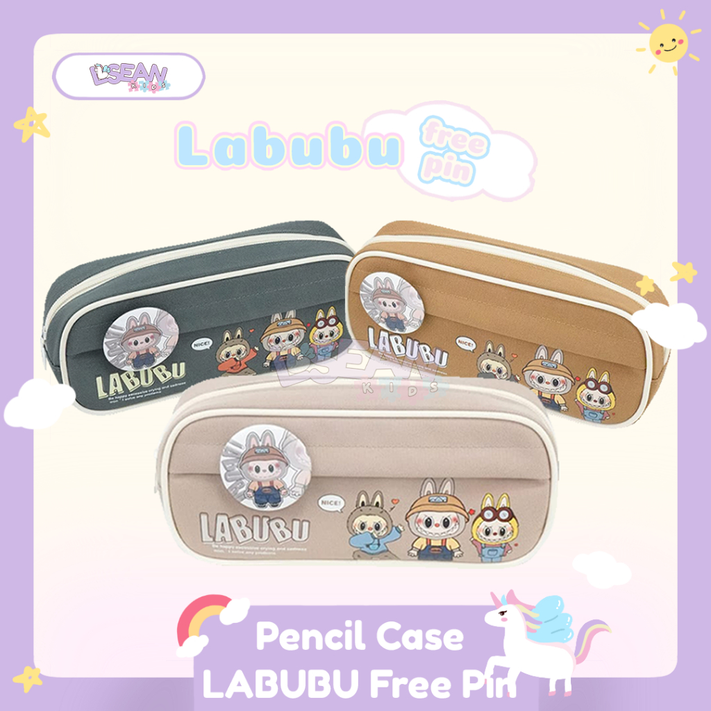 

TEMPAT PENSIL DAN ALAT TULIS LUCU MOTIF KARTUN LABUBU AESTHETIC PENCIL CASE KAPASITAS BESAR BAHAN KANVAS TEBAL