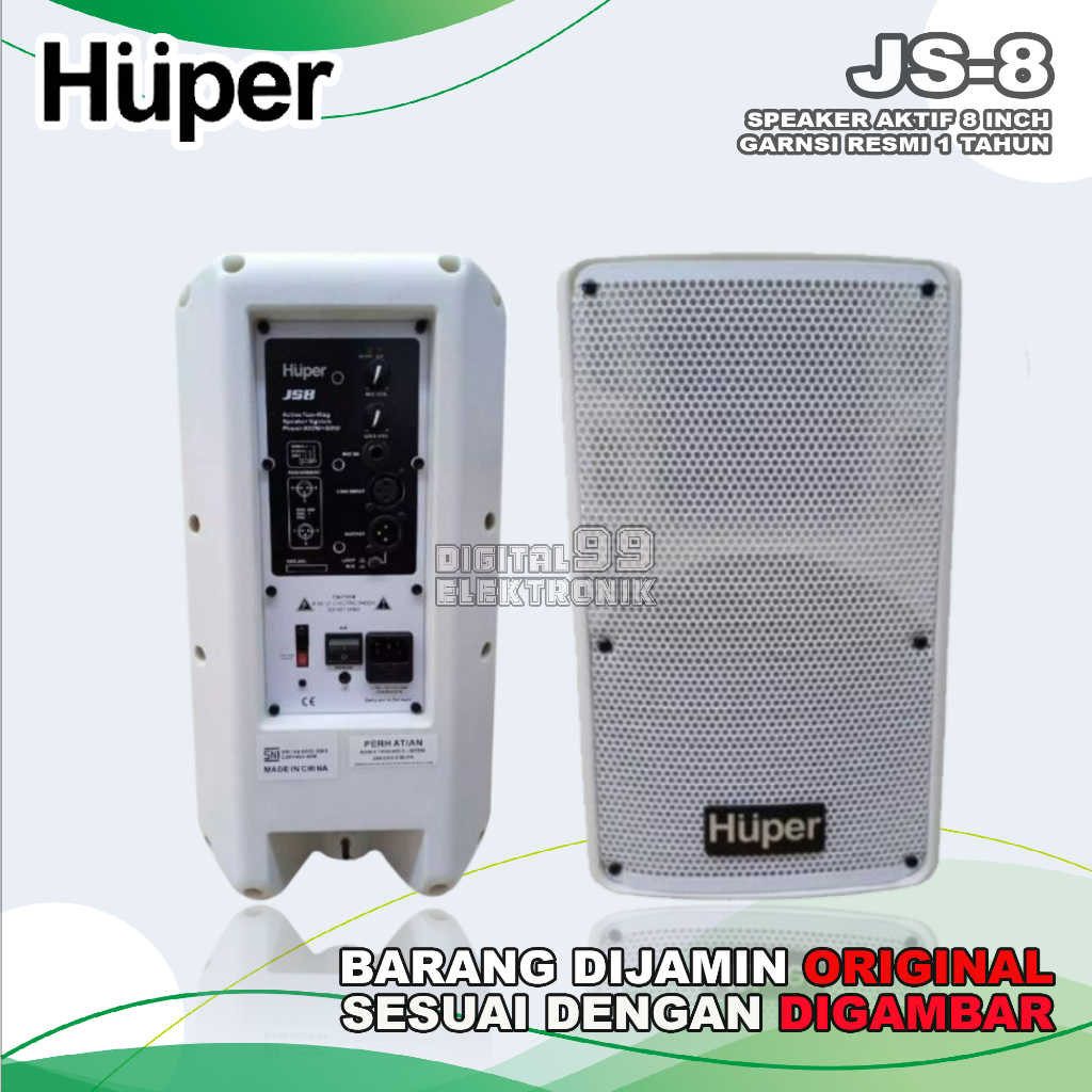 Speaker Aktif Active 8 Inch HUPER JS8 | JS 8 | JS-8 Original