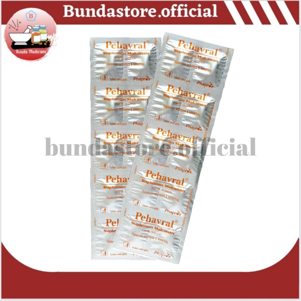 Pehavral Tablet - Multivitamin - SATUAN JUAL PER STRIP (10 TABLET)