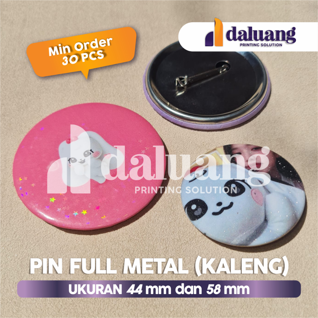 Cetak Pin Button Full Metal Kaleng Custom 44 58 mm 5,8 4,4 cm Foto Bros Souvernir Pernikahan Ulang T
