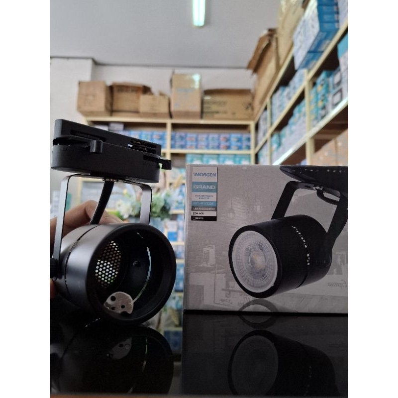 LAMPU SOROT CAFE TRACKLIGHT FIXTURE T4 MORGEN HITAM PUTIH