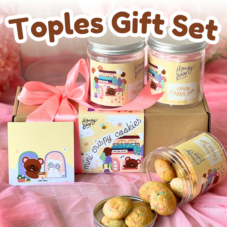 

COOKIE JAR GIFT SET Honeybear Bakery Hampers Kue Kering Toples Biskuit Coklat Chip