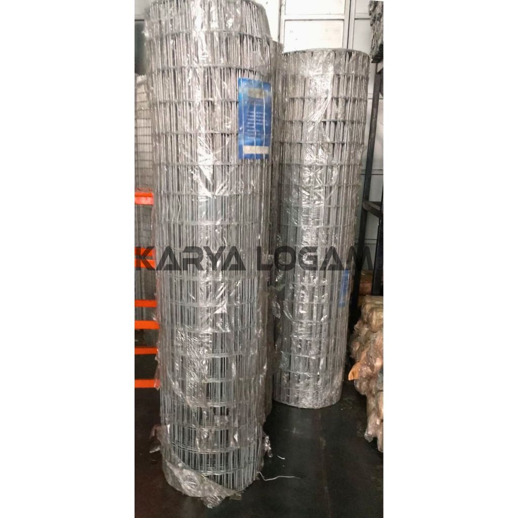 Kawat Loket / Wiremesh Galvanis kotak 50 mm x 100 mm tbl 3 mm tinggi 180cm - Roll