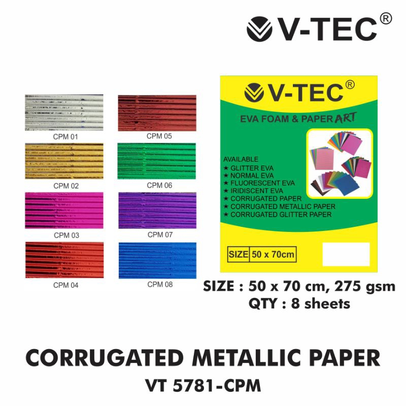 

Corrugated Metallic Paper Type: VT 5781-CPM