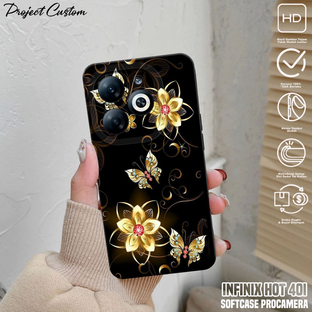Case INFINIX HOT 40i - Casing Hp INFINIX HOT 40i ( KP ) Silikon Hp INFINIX HOT 40i - Softcase Hp INF